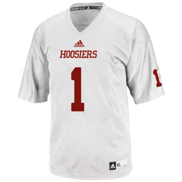 Men #1 Juwan Burgess Indiana Hoosiers College Football Jerseys Sale-White